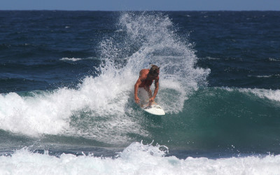 Surfing Auguadilla, Puerto Rico